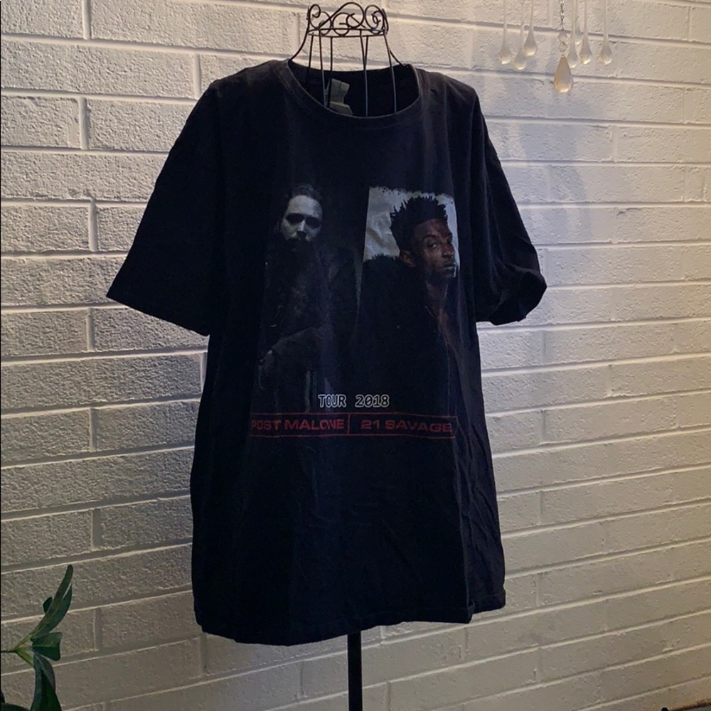 Post Malone and 21 Savage concert T-shirt